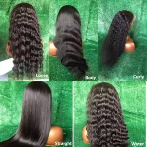 Glueless 360 Straight HD Lace Front Wig - Black